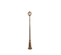asdchZen Farola De Poste Alto con Forma De Globo De Cristal Retro Creativo, E27, De Un Solo Cabezal, De Aluminio, para Exteriores, Ip55, Impermeable, para Jardín, Balcón, Césped, Decorativa, 270 Cm