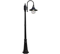 asdchZen Farola Exterior Impermeable De Estilo Victoriano Europeo De 2,6 M, IP 54, para Jardín, Decoración Exterior, Lámpara De Poste Alto, De Un Solo Cabezal, para Paisaje.