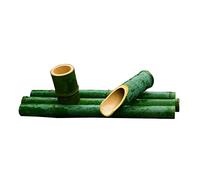 asdchZen Fuente De Bambú para Estanque, Elementos De Agua De Bambú Únicos Hechos A Mano Y Surtidor De Jardín para Decoración De Jardín, Verde, 50,30