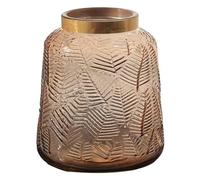 asdchZen Jarrón De Flores De Vidrio Degradado, Transparente, Hidropónico, para El Hogar, La Sala De Estar, Escritorio, Color Lobo Gris.