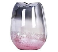 asdchZen Jarrón De Flores Estilo Florero Creativo Florero De Cristal Sala De Estar Mesa De Comedor De Alta Gama Transparente Artesanías Jarrones para Flores, 15 * 30 Cm