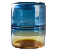 asdchZen Jarrón De Flores, Jarrón De Vidrio con Degradado De Color, Jarrones Sencillos, Accesorios De Interior, Manualidades para Sala De Estar, Jarrón De Boda, Jarrones para Flores, C