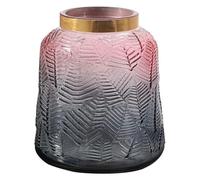 asdchZen Jarrón De Flores, Jarrón De Vidrio Degradado, Jarrón Transparente, Jarrones De Flores Hidropónicas para Hogares, Salas De Estar, Jarrones De Escritorio para Flores, C