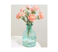 asdchZen Jarrón De Flores Moderno, Sencillo, Ideal para Decorar Tu Sala De Estar, con Acabado Transparente Y Un Toque De Lujo.