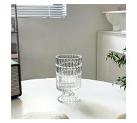 asdchZen Jarrón Decorativo con Flores para Sala De Estar, Estilo Retro Francés, Mesa De Cristal, Jarrones Modernos Y Sencillos, 2