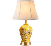 asdchZen Lámpara Ceraable para Dormitorio, Lámpara De Mesita De Noche, Nueva Lámpara De Mesa Oriental China, Lámpara De Mesa Decorativa Creativa para Sala De Estar Ed,E