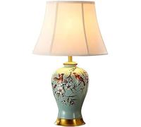asdchZen Lámpara Ceraable para Dormitorio, Lámpara De Mesita De Noche, Nueva Lámpara De Mesa Oriental China, Lámpara De Mesa Decorativa Creativa para Sala De Estar Ed,C