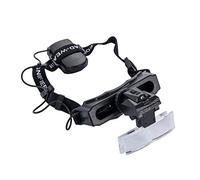 asdchZen Lupa De Diadema con Luz, Gafas De Lectura Manos Libres Montadas En La Cabeza, Lupa para Joyeros Y Relojes, 8 Lentes Reemplazables