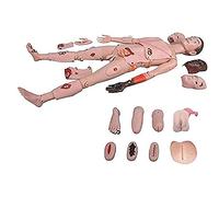 asdchZen Maniquí De Atención Al Paciente De Tamaño Real De 1,7 M, Simulador De Rcp, Modelo Anatómico Humano para Formación Médica De Enfermería.