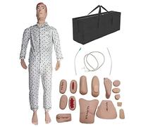 asdchZen Maniquí De Atención Al Paciente De Tamaño Real De 1,7 M, Simulador De Rcp para Entrenamiento De Habilidades Básicas De Enfermería Geriátrica, Modelo Humano Geriátrico De Cuerpo Completo.