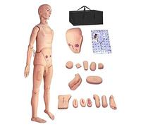 asdchZen Maniquí De Atención Al Paciente De Tamaño Real De 1,7 M, Simulador De Rcp para Entrenamiento De Habilidades Básicas De Enfermería Geriátrica, Modelo Humano, Maniquí De Cuerpo Completo