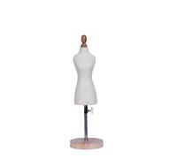 asdchZen Maniquí De Costura, Mini Maniquí De Medio Cuerpo para Costura, Expositor De Torso con Base De Madera Maciza, Ideal para Sastrería, Diseño De Moda Y Manualidades, A, 45661