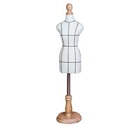 asdchZen Maniquí De Costura, Mini Maniquí De Medio Cuerpo para Costura, Expositor De Torso con Base De Madera Maciza, Ideal para Sastrería, Diseño De Moda Y Manualidades, C, 45659