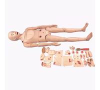 asdchZen Maniquí De Entrenamiento para El Cuidado del Paciente, Tamaño Real De 155 Cm, con Inyecciones En Diversos Sitios E Intubación Orotraqueal, para Suministros Médicos Educativos, C