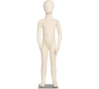 asdchZen Maniquí De Torso De Pie para Niño, Tamaño Mediano, Cuerpo Completo, De Poliestireno Expandido con Extremidades Flexibles, Espuma para Niños, Un Solo Color, 118 Cm/46,5 Pulgadas