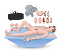 asdchZen Maniquí Humano para Atención Al Paciente con Genitales Intercambiables Y Módulos para Úlceras por Presión. Modelo De Maniquí para Formación Médica De Enfermería. para Hombres.