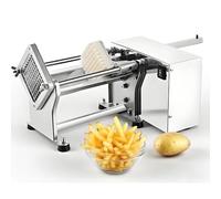 asdchZen Máquina Automática para Cortar Patatas Fritas con 3 Cuchillas, 60 W, Eléctrica, para Uso Comercial Y Doméstico.