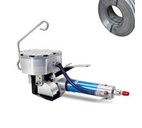 asdchZen Máquina Flejadora Neumática De Acero De Alta Resistencia con Tensor De 4500 N para Un Flejado Y Sellado Seguro De Paquetes.