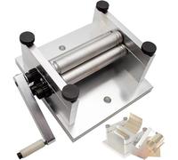 asdchZen Máquina laminadora de placas para doblar hojas de metal, rodillos de precisión ajustables manuales y resistentes para aplicaciones industriales y de bricolaje