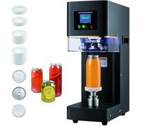 asdchZen Máquina Selladora Automática De Latas, Selladora Eléctrica De Latas De 55 Mm con Pantalla LCD Y Contador, Máquina Selladora De Vasos Comerciales De 25 Latas/Min.