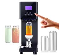 asdchZen Máquina Selladora De Latas con Contador Inteligente, Altura Ajustable, Herramienta De Sobremesa Automática para Un Envasado Eficiente (Negra)