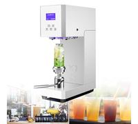 asdchZen Máquina Semiautomática para Sellar Latas - Selladora Universal Comercial, Altura Ajustable para Botellas con Un Diámetro De Boca De 5,5 Cm/2,2 Pulgadas, Ideal para Envasar Y Sellar. (Blanco)