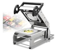 asdchZen Máquina Termoselladora para Bandejas De Alimentos, Envasado Manual Eficiente para Loncheras Rectangulares, Ideal para Un Sellado Rápido Y Seguro De Alimentos (18 * 13 Cm).