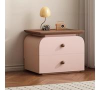 asdchZen Mesita De Noche De Madera Maciza con 2 Cajones, Moderna Mesita De Noche para Dormitorio, Sala De Estar Y Dormitorio, Color 4, 40 X 40 X 48 Cm.