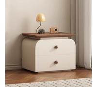 asdchZen Mesita De Noche De Madera Maciza con 2 Cajones, Moderna Mesita De Noche para Dormitorio, Sala De Estar Y Dormitorio, Color 7, 40 X 40 X 48 Cm.