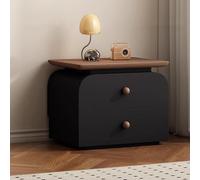 asdchZen Mesita De Noche De Madera Maciza con 2 Cajones, Moderna Mesita De Noche para Dormitorio, Sala De Estar Y Dormitorio, Color 2, 40 X 40 X 48 Cm.