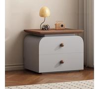 asdchZen Mesita De Noche De Madera Maciza con 2 Cajones, Moderna Mesita De Noche para Dormitorio, Sala De Estar Y Dormitorio, Color 3, 40 X 40 X 48 Cm.