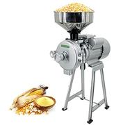 asdchZen Molino Comercial De 3000 W para Tiendas Domésticas, Molinillo De Granos, Molinillo De Maíz, Molinillo De Harina, Molinillo De Cereales con Embudo.