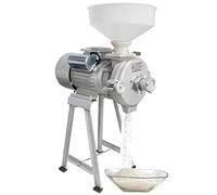 asdchZen Molino De Granos para Cereales Húmedos Y Secos, Molino De Maíz De Alta Resistencia De 3000 W Y 220 V con Embudo, Máquina Moledora De Granos Comercial.