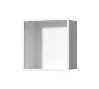 asdchZen Nicho De Ducha De Acero Inoxidable para Empotrar En La Pared, Moderno, para Baño, con Estante para Jabón, Blanco, Tres Pisos Y Un Piso.