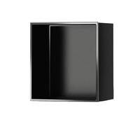 asdchZen Nicho De Ducha, Nicho De Almacenamiento con Superficie Mate Y Un Solo Estante, Inserto De Pared De Acero Inoxidable, Apto para Múltiples Escenarios, Negro.