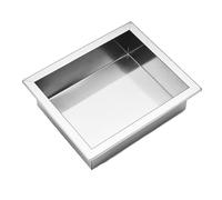 asdchZen Nicho De Pared para Ducha con Un Solo Estante, De Acero Inoxidable Cepillado, Empotrado En Azulejos, Negro Y Blanco.