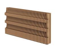 asdchZen Paper Room Divider, Folding Paper Room Divider, Indoor Hotel Office Privacy Screen, Lightweight Magazine Book Fair Decor Partition Soft Wall,Brown-78.7~118In,Brown-78.7~118In