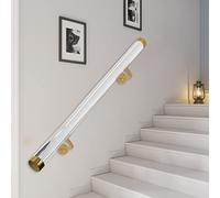 asdchZen Pasamanos Acrílico para Escaleras, Interior Y Exterior, Resistente, Transparente, para Pared, para Áticos, Bares, Pasillos, Baños Y Guarderías, Sin Burbujas, 330 Cm/10,8 Pies/130 Pulgadas