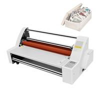 asdchZen Plastificadora Térmica De Rodillos con Perillas De Ajuste De Tensión Y Panel De Control para Películas De Una O Dos Caras, Ideal para Uso En Oficinas Y Escuelas.