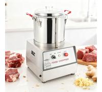 asdchZen Procesador De Alimentos Eléctrico, Cortadores De Alimentos Comerciales, Herramientas para Procesar Alimentos, Cuchillas Desmontables, para Frutas, Granos, Cacahuetes, Jengibre, Ajo, 15 L