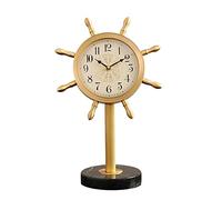 asdchZen Reloj De Escritorio Reloj De Escritorio para Sala De Estar Adornos De Cobre Puro Reloj De Lujo Ligero Reloj De Escritorio Reloj De Escritorio Reloj De Cuarzo Silencioso Reloj De Estante,B