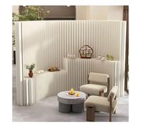 asdchZen Room Dividers Kraft Paper Room Partition with Storage Shelf, Livingroom Privacy Screen and Indoor Room Separator, No Assembly Required,2Layers-5X1.8M/16.4X5.9Ft,2Layers-5X1.8M/16.4X5.9Ft