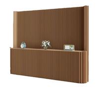 asdchZen Room Dividers Kraft Paper Room Screen, Brown Room Separator and Room Partition with Storage Shelf, No Assembly Required,Brown-5X2.2M/16.4X7.21Ft,Brown-5X2.2M/16.4X7.21Ft