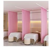 asdchZen Room Dividers Panels, 1Pcs Privacy Partition Curtain,U Shape Room Divider,Iron Support Wall Mounted Curtain,For Beauty Salon,Fitting Room,Bedroom