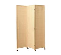asdchZen Room Dividers Panels, Foldable Partition Screen Room Divider,Freestanding Wall Partition Screen,with Pulley,Suitable For Offices,Bedrooms,Living Rooms,Hotels,Wood,150Cm T,One Color-150X150Cm