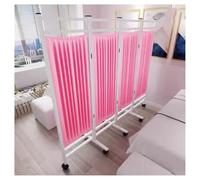 asdchZen Room Dividers Panels, Hospital Privacy Screen,4-Panel Foldable Iron Hospital Screen Curtain,Mobile Privacy Screen,Suitable For Emergency Room,Ward,Beauty Salon,Clinic