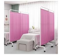 asdchZen Room Dividers Panels, Hospital Privacy Screen,Foldable Protective Screen,Removable Room Partition with Wheels,For Office/Restaurant/Beauty Salon/Hospital,Color 1-4-Panel,Color 1-4-Panel