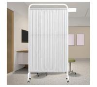 asdchZen Room Dividers Panels, Hospital Privacy Screen,Foldable Room Screen,Movable Privacy Partition with Pulleys,Space Saving,Suitable For Ward Beauty Salon Emergency Room,White,White-3-Panel