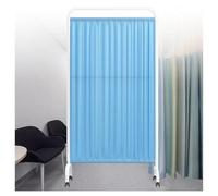 asdchZen Room Dividers Panels, Hospital Privacy Screen,Iron Removable Room Partition,Movable Folding Screen,1/2/3/4/5 Panel,Suitable For Ward Beauty Salon Emergency Room Clinic,Li,Light Blue-2-Panel