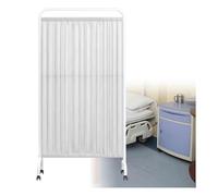 asdchZen Room Dividers Panels, Hospital Privacy Screen,Movable Room Partition with Universal Wheels,Foldable and Freely Splicable Screen,For Emergency Rooms Wards Beauty Salons Cl,White-4-Panel